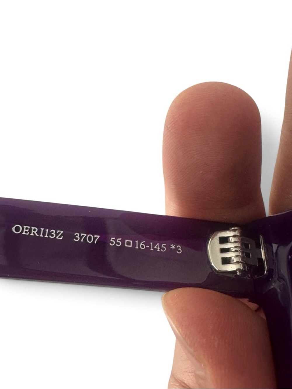 ✨💎NWT💎✨Off-White Purple Chandler Rectangular Sunglasses Full inclusion! - Picture 6 of 8